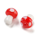 Lampwork - Mushrooms - 12-14mm - 2 pieces
