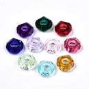 Acrylic - Disc - Faceted - 14mm x 5mm - 20 pieces - Mixed Colours