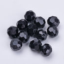 Acrylic - Round - Faceted - 6mm - 40 pieces