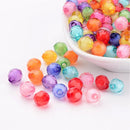 Acrylic - Round - Faceted - 7mm - 40 pieces