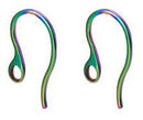 Earwire - Stainless Steel - Rainbow - 1 pair (2 pieces)