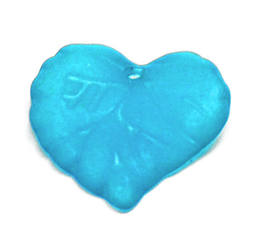 Acrylic - Leaf - Frosted - 16mm x 15mm - 50 pieces