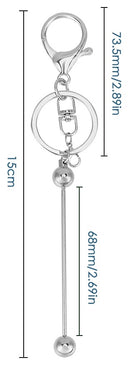 Add-A-Bead - Key Ring - Silver