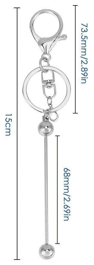 Add-A-Bead - Key Ring - Silver