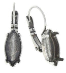 Earwire - Lever Back - Navette - 15mm x 7mm - 1 pair