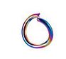 Jump Rings - Stainless Steel - Rainbow - 10 pieces