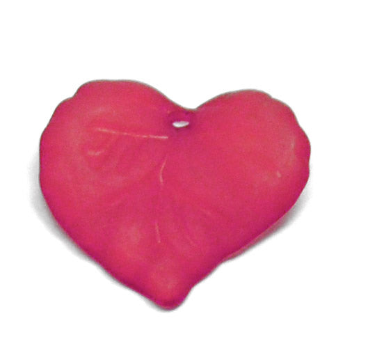 Acrylic - Leaf - Frosted - 16mm x 15mm - 50 pieces