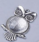 Bezel Earrings Kit - Round - 1 pair