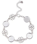 Bezel Bracelet Kit - Round - Cab 12mm - 1 set