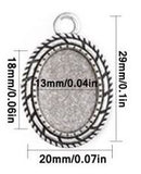 Bezel Earrings Kit - Oval - 1 pair