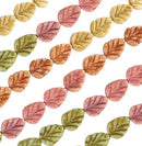 Czech - Table Cut - Leaves - 1 strand