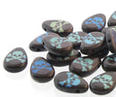 Czech - Teardrop - 9mm x 11mm - 5 pieces