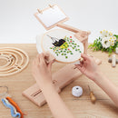 Embroidery Holder and Hoops - Wooden