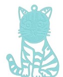 Charms - Stainless Steel - Spray Painted - Cats - 2 pieces