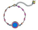 Bezel Bracelet Kit - Round - Rainbow - Cab 16mm - 1 set