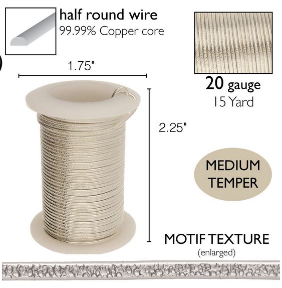 BeadSmith - Craft Wire - Textured Tarnish Resistant