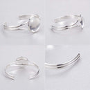 Bezel Open Cuff Bangle Kit - Round  - 1 set