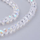 Glass - Abacus (Faceted) - 3mm x 2mm - 30cm