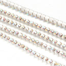 Chain - Colour Cup with Rhinestones - 2mm - 1 meter