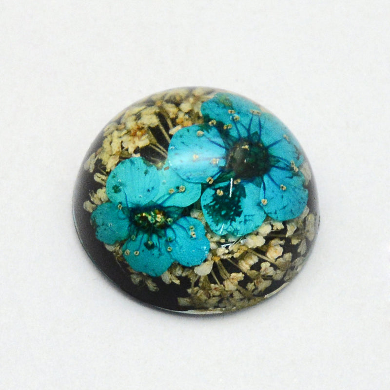 Cabochon - Resin - Dried Flower - 1 piece