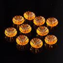 Acrylic - Disc - Pumpkin - 14mm x 9.4mm - Transparent - 20 pieces