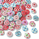 Buttons - 2-Hole - Wood- 20 pieces