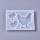 Silicone Pendant/Earring Mold - Chicken