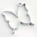 Pendant - Butterfly - 35mm x 32mm - 1 piece