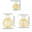 Pendant - Bead Cage - Spiral - 1 piece