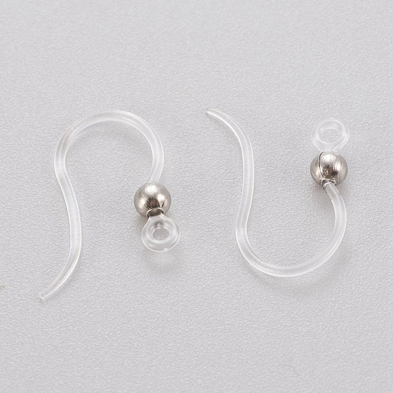 Earwire - Plastic - 15.5mm - 5 pairs