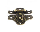 Clasp - Box Lock - 38mm x 49mm - Antique Bronze