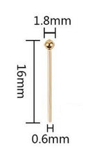 Headpins - Stainless Steel - 10 pieces