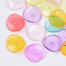 Acrylic - Disc (Twisted) - 15mm x 2mm - 40 pieces