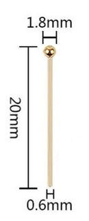 Headpins - Stainless Steel - 10 pieces