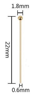 Headpins - Stainless Steel - 10 pieces