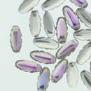 Czech - Dagger (Jagged)- Single hole - Side Drilled - 6mm x 13mm - 25 pieces