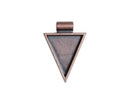 Bezel Pendant - Triangle - 42mm x 30mm - 1 piece