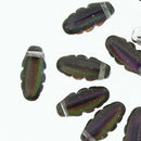 Czech - Dagger (Jagged)- Single hole - Side Drilled - 6mm x 13mm - 25 pieces