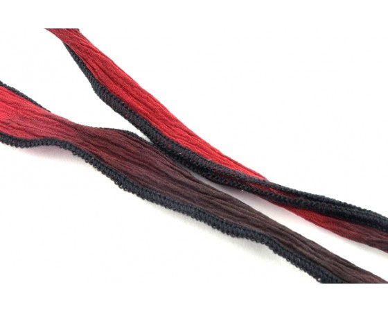 Silk Ribbon - Handmade and Hand dyed - 86cm
