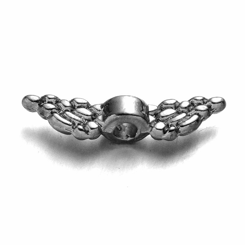 Metal - Angel Wings - 12mm x 3mm - 20 pieces