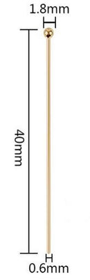 Headpins - Stainless Steel - 10 pieces