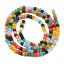 Glass - Abacus (Faceted) - 2.5mm x 2mm - 40cm - Mixed