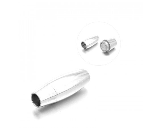 Clasp - Magnetic-Glue In - 30mm x 11mm - Stainless Steel - 1 piece