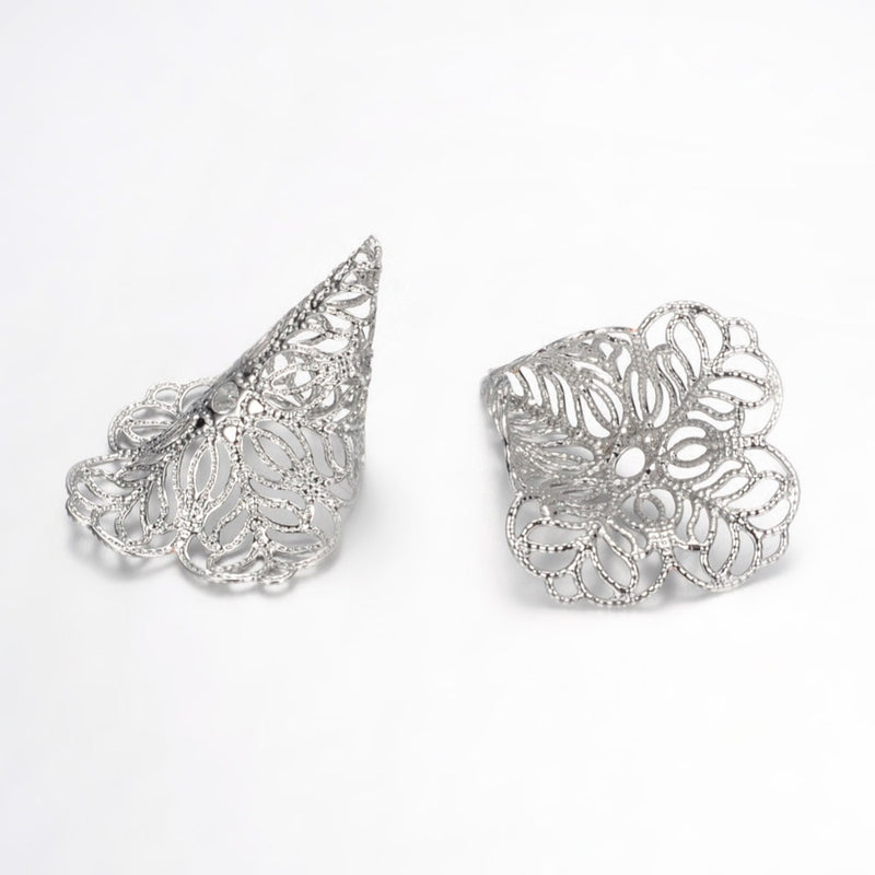 Bead Cones - Filigree - 10 pieces