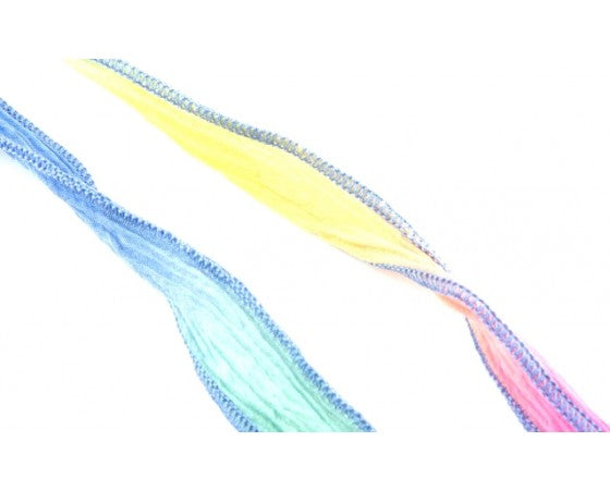 Silk Ribbon - Handmade and Hand dyed - 86cm