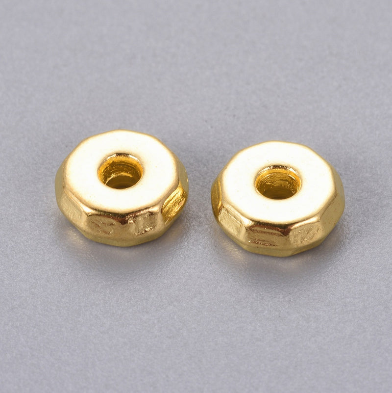 Metal - Rondelle - 8mm x 3mm - 100 pieces