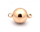 Clasp - Magnetic - Round - 21mm - Rose Gold - 1 piece