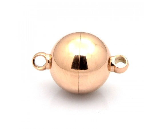 Clasp - Magnetic - Round - 21mm - Rose Gold - 1 piece