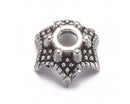 Bead Caps -Metal - Antique Silver - 50 pieces
