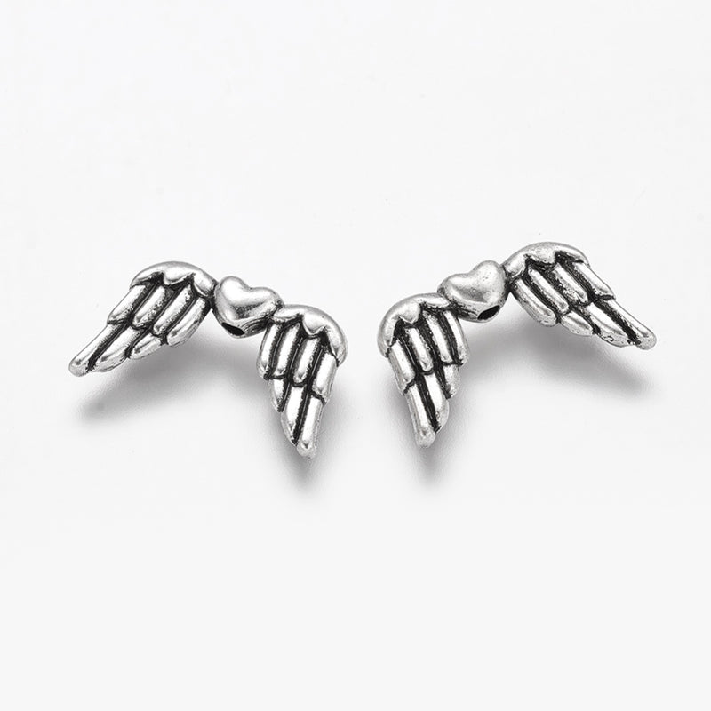 Metal - Angel Wings - 18.5mm x 11mm - 20 pieces